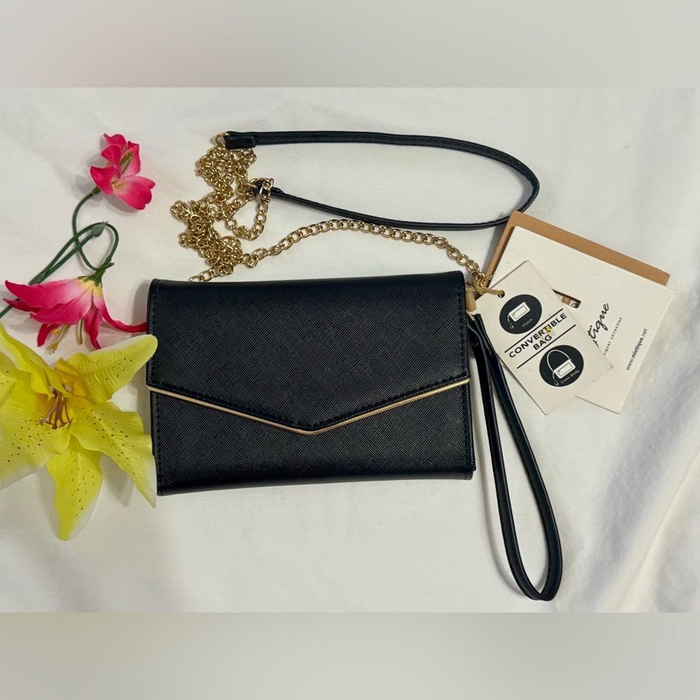 New with tags! Miztique “The Katherine”faux leather crossbody clutch!